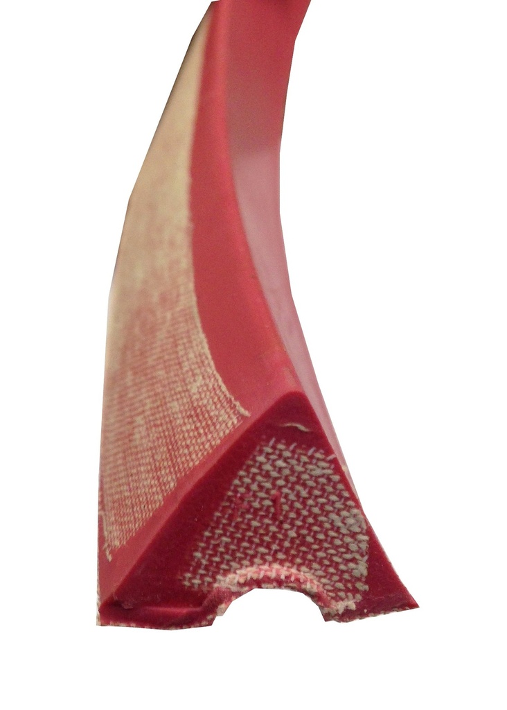 Bande caoutchouc Rouge Triangulaire 320 cm