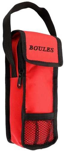 Petanque Tas-3 ballen-Rood