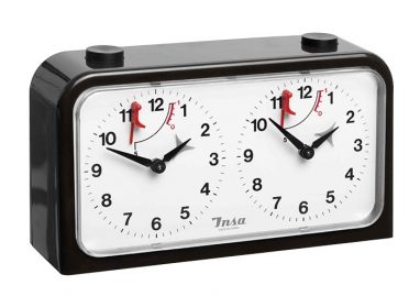 Horloge d’Echecs résine/ABS noir