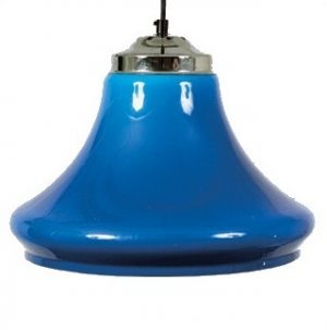 Abat-jour façon Cloche bleu