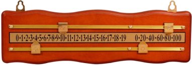 Compte-points Railscore 2 joueurs Acajou/Or