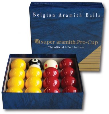 Jeu de billes 8-Pool 50,8mm Super Aramith Pro-Cup