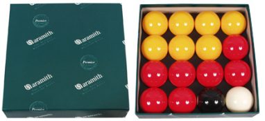 Jeu de Billes Pool 57,2mm rouge/jaune