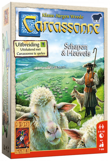 Carcassonne uitbreiding Schapen & Heuvels