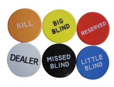 Poker – Button Set Dealer/Blind