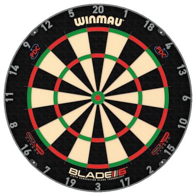 Cible Winmau Blade 6 Triple Core                                                                                                                       Cible officiël PDC