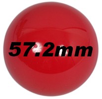 Billes en vrac 57mm rouge