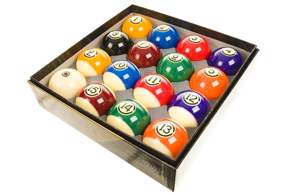 Jeu de billes Pool 57,2mm Aramith US Tournament Duramith - Image 2