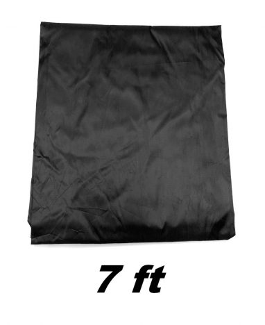 Toile Cirée Nylon Noir Elastique 7ft