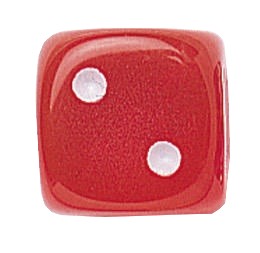 Dé 18mm Transparent – couleurs différentes