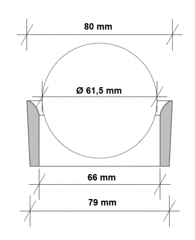 Anneau Billard à Bouchons 66mm Blanc