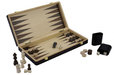 Cassette échecs-backgammon 38,5cm X 38,5cm