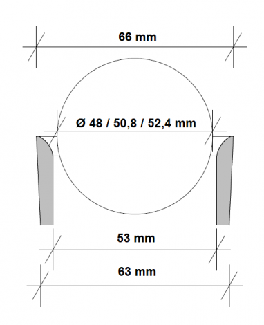 Anneau Billard à Bouchons 53mm Crème