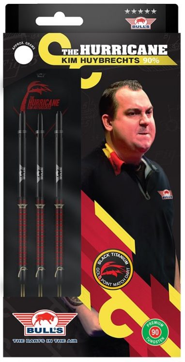 Fléchettes Bull’s Black Titanium 90% Kim Huybrechts