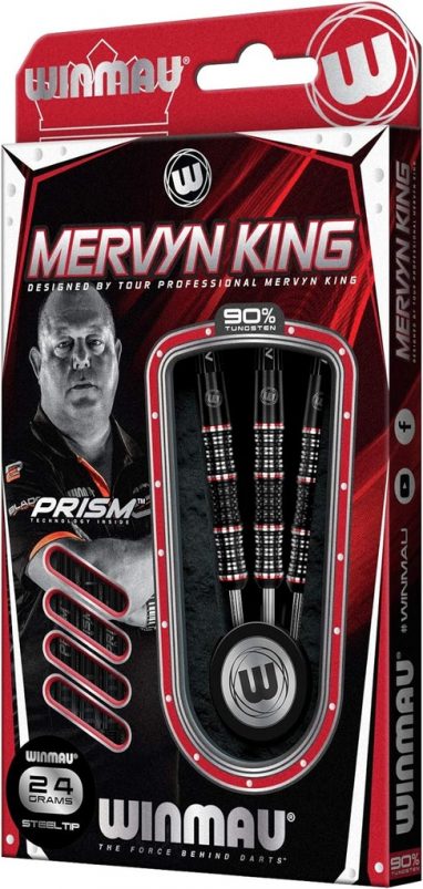 Fléchettes Winmau Mervyn King Special Edition 90% Tungsten