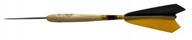 Fléchettes Belges en bois 4pcs – noir/jaune/rouge
