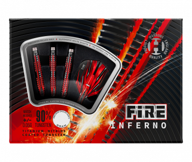 Fléchettes Harrows Fire Inferno 90% Tungstene