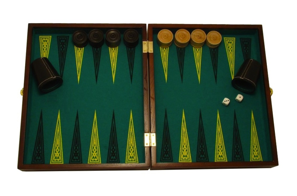 Jeu de Jacquet / Backgammon chéne massif - Image 2