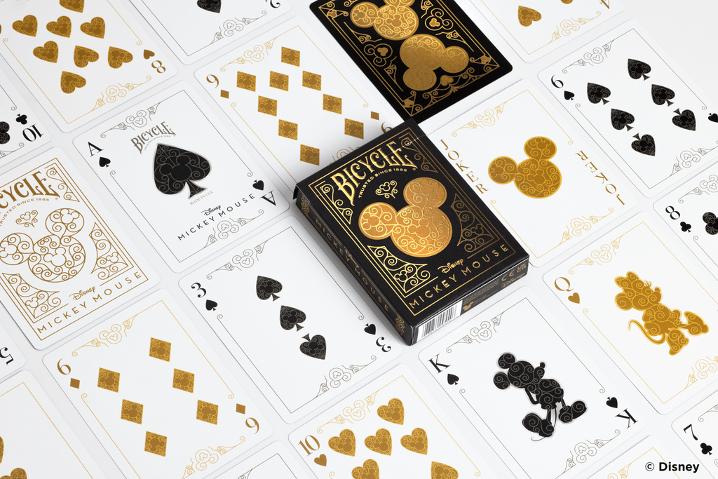 Jeu de Cartes Bicycle Disney Mickey Mouse inspired Black and Gold - Image 13