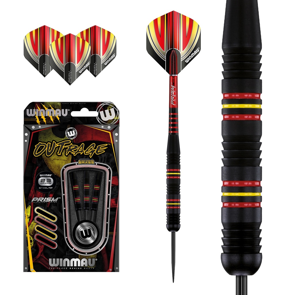 Fléchettes Winmau Outrage Brass - Image 3