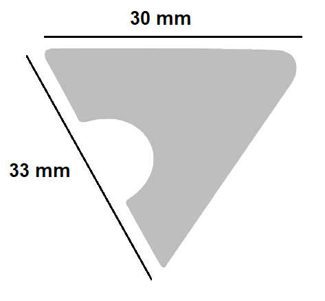Bande caoutchouc Rouge Triangulaire 320 cm - Image 5