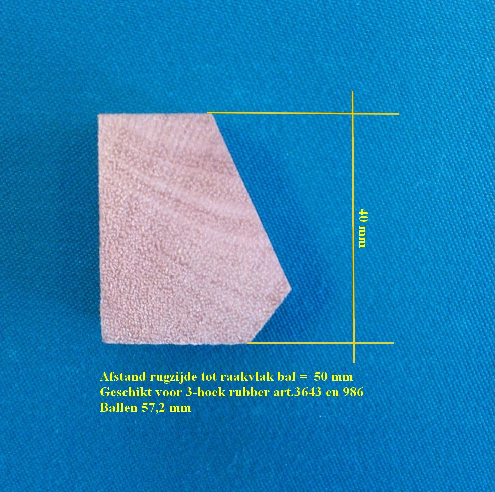 Bande caoutchouc Rouge Triangulaire 320 cm - Image 6