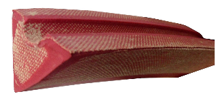 Bande caoutchouc Rouge 3-Triangle 320cm