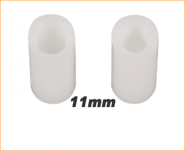 Bout pour vis plastique 11m