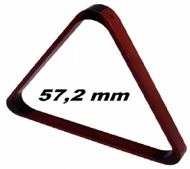 Triangle bois Billes Pool noir 57.2mm