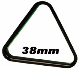 Triangle plastique Billes Pool noir 38mm