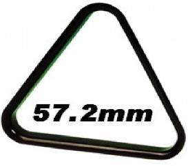 Triangle plastique Billes Pool noir 57.2mm
