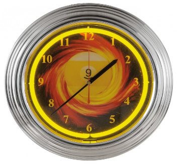 Horloge Neon 9-Ball