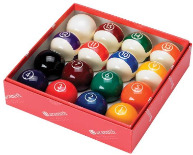 Jeu de Billes Pool 57,2mm Aramith Continental