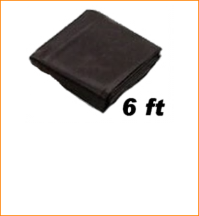 Toile cirée Noir Epais/toile 6ft