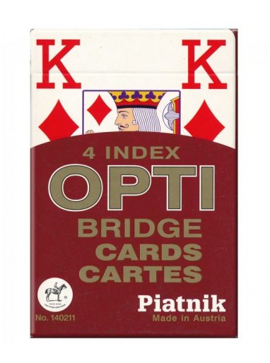 Jeu de Cartes OPTI Bridge Piatnik – rouge