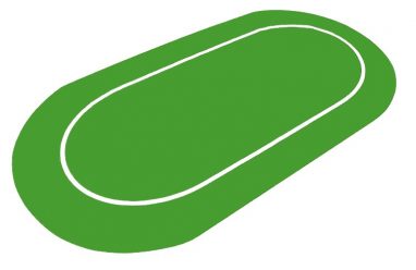 Tapis de Cartes Poker 180 x 90cm Vert