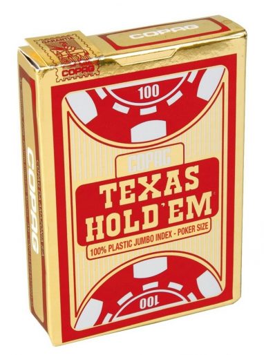 Jeu de Cartes Copag Texas Jumbo Rouge