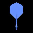 Dart Shaft+Veer Fusion Kort – blauw