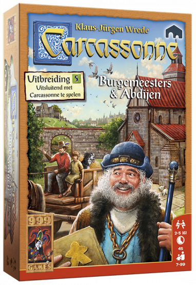 Carcassonne uitbreiding Burgemeesters en Abdijen