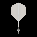 Dart Shaft+Veer Fusion Kort – wit