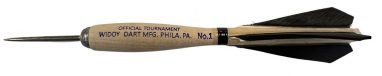 Fléchettes Belges en bois Widdy No.1 Official Tournament Darts noir