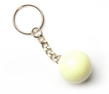 Porte-clé Bille Billard Blanche