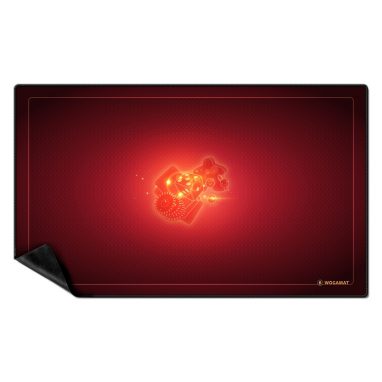 Tapis de Cartes Universel Anti-glissant 60 x 100cm rouge