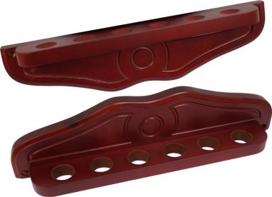 Porte-queue 2pcs – deLuxe – 6 queues Acajou