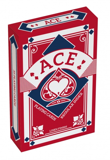 Jeu de Cartes ACE bridge rouge/Anglais