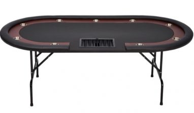 Table de Poker Noir jusqu’à 10 joueurs