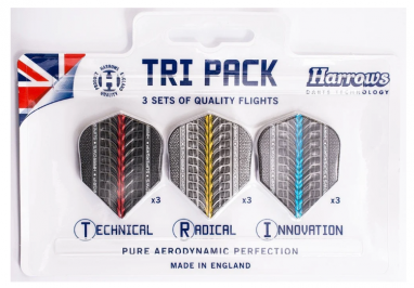 Dart Ailette Harrows Tri-Pack – 3 Sets