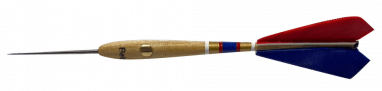 Fléchettes Belges en bois 4pcs – Bleu/Blanc/Rouge