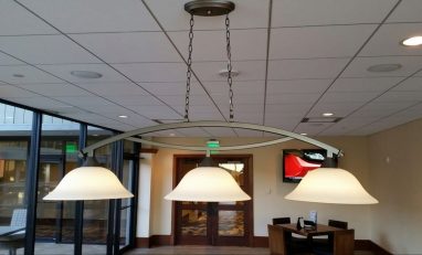 Abat-jour 3-Cloches Métal/Verre