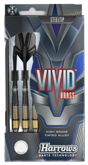 Fléchettes Harrows Vivid Brass Noir